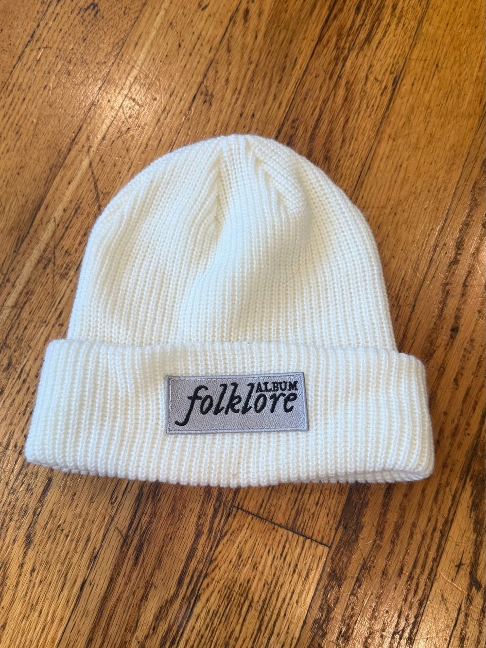 Taylor Swift Cream 'Folklore' Beanie